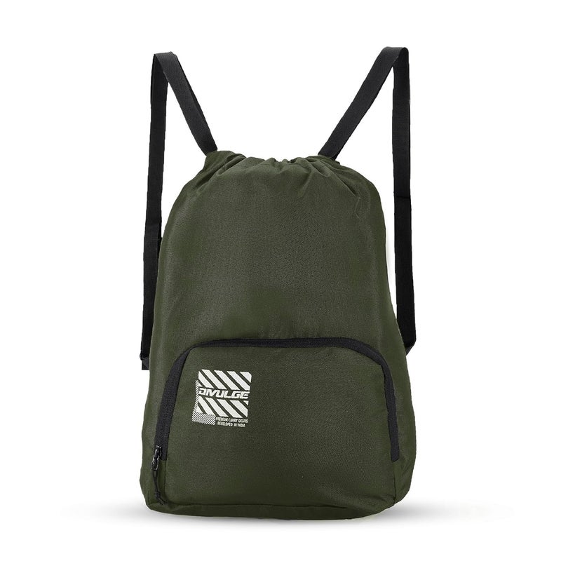 DIVULGE Meteor16 liters Polyester Drawstring bag, daypack Gym bag Rucksack Backpack With Zip Pocket - Image 1