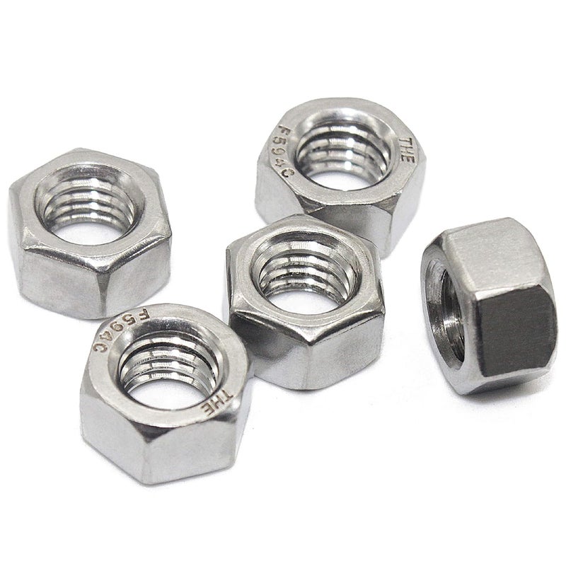 Fullerkreg 1/4"-20 Stainless Hex Nut, 304 Stainless Steel, Bright Finish,(100 pcs) - Image 2