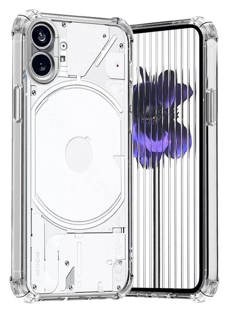 Case for Nothing Phone 1 Case Cover Transparent Anti Scratch TPU Case Shock Absorbent Bumper Protective Transparent Back Cover with Camera Protection for Nothing Phone 1 Clear