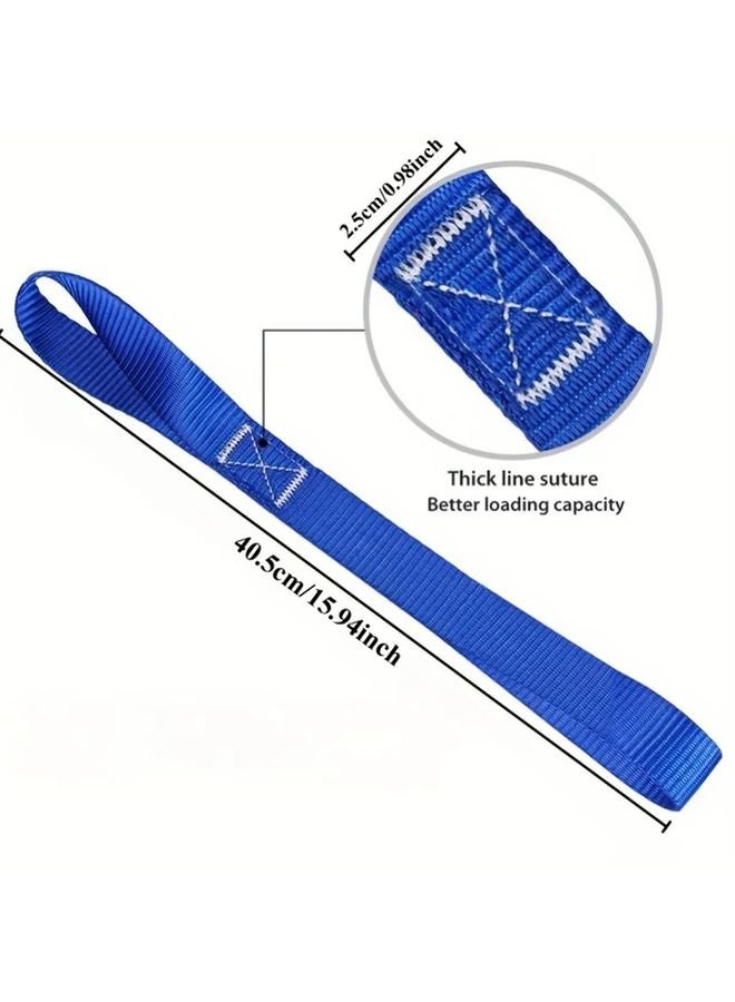 أربع قطع من رباطات الحلقة البرتقالية الثقيلة لربط الدراجات النارية والمركبات الرباعية والدراجات النقل والأمتعة - Image 5