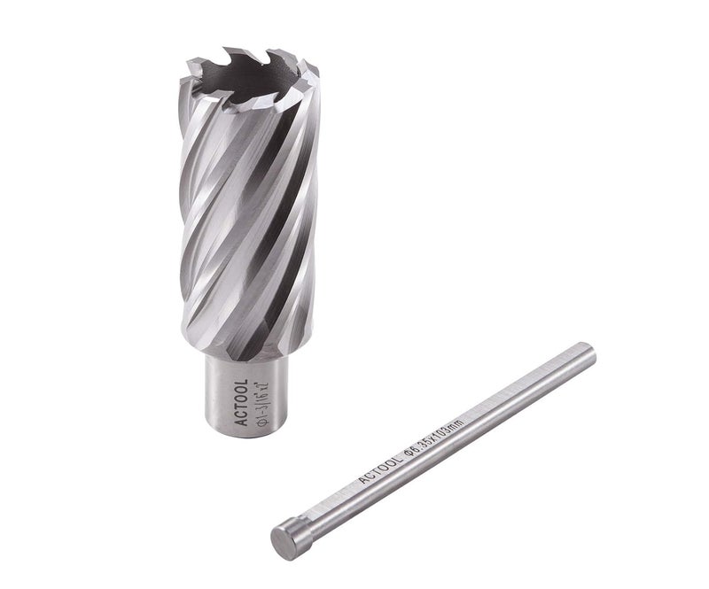 ACTOOL 1-3/16" Diameter × 2" Depth of Cut HSS ANNULAR Cutter with 3/4'' Weldon Shank - Image 5