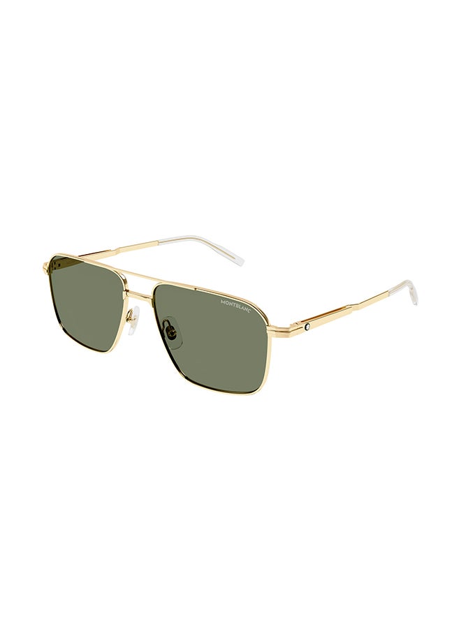 MONTBLANC Men's Aviator Sunglasses - MB0278S 002 56 - Lens Size: 56 Mm  - Image 1