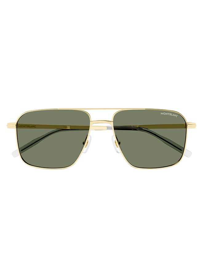 MONTBLANC Men's Aviator Sunglasses - MB0278S 002 56 - Lens Size: 56 Mm  - Image 2