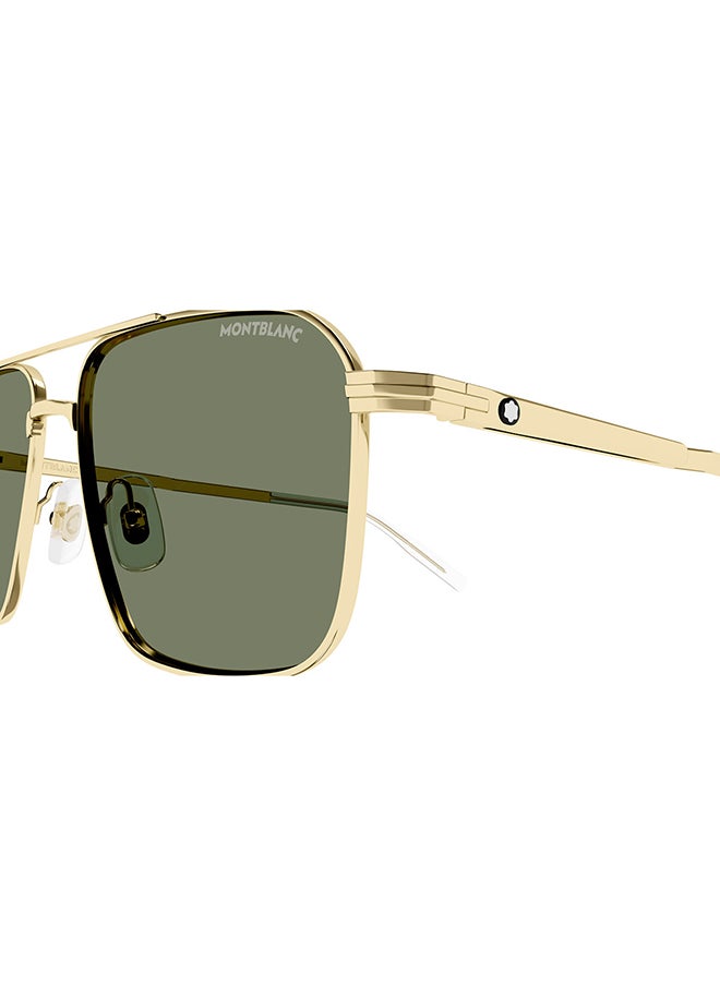MONTBLANC Men's Aviator Sunglasses - MB0278S 002 56 - Lens Size: 56 Mm  - Image 3