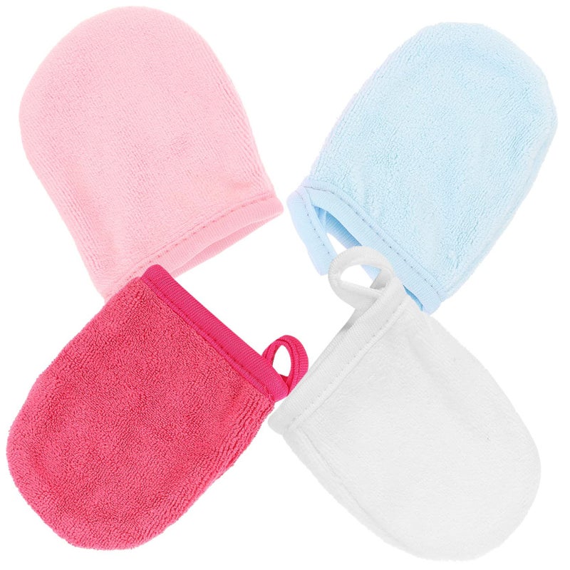 Reusable Facial Gloves For Makeup Removal Overnight Lotion Portable Mitts 12 Pack - Image 4
