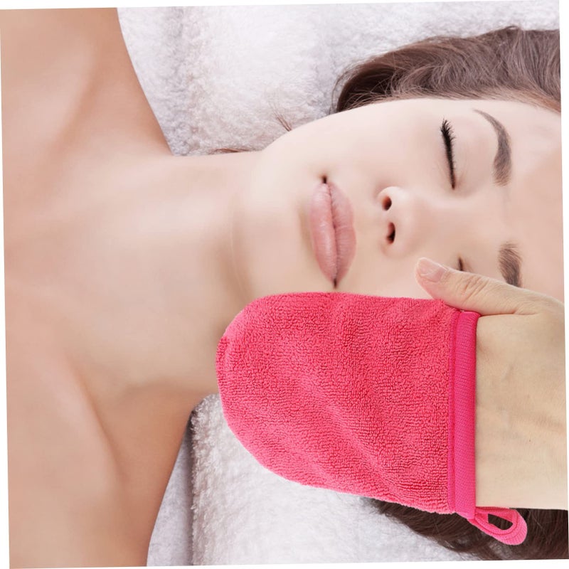 Reusable Facial Gloves For Makeup Removal Overnight Lotion Portable Mitts 12 Pack - Image 3