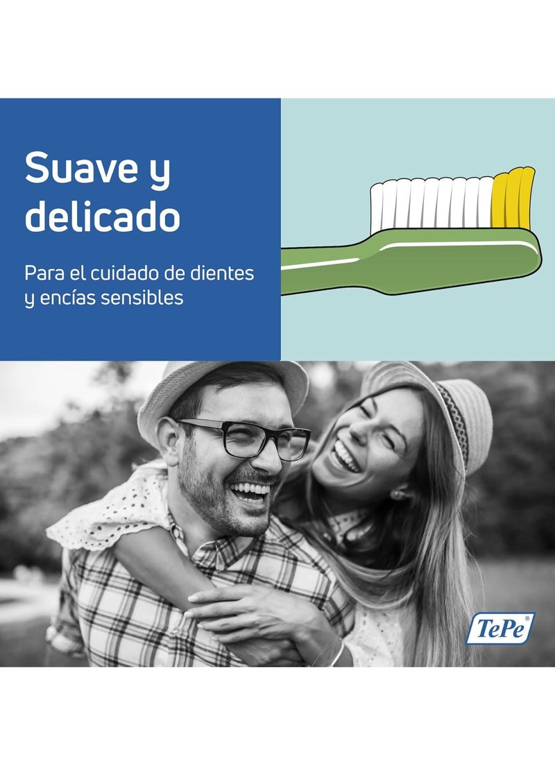 Tepe Nova Soft toothbrush for easy and simple access to back teeth - Image 2