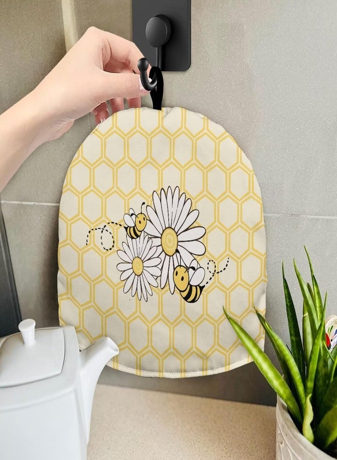 Tnasranmo Bee Dust Cover Insulated Tea Cozy for Teapot Tea Kettle Cover Breakfast Insulation Lid Warmer Tea Cosy Kitchen Coffee Table Decorative,Foldable Tea Cozies,Not Easy to Fade - Image 5
