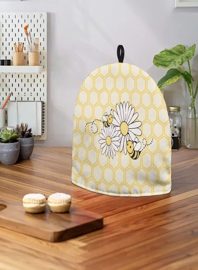 Tnasranmo Bee Dust Cover Insulated Tea Cozy for Teapot Tea Kettle Cover Breakfast Insulation Lid Warmer Tea Cosy Kitchen Coffee Table Decorative,Foldable Tea Cozies,Not Easy to Fade - Image 4