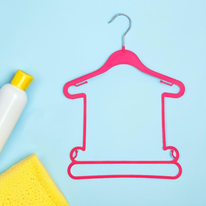 10pcs Pink Plastic Swimwear Display Hangers Body Shape Design Wardrobe Organizer - Image 5