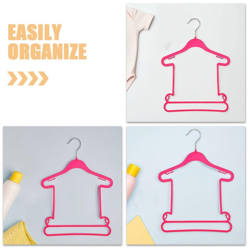 10pcs Pink Plastic Swimwear Display Hangers Body Shape Design Wardrobe Organizer - Image 4