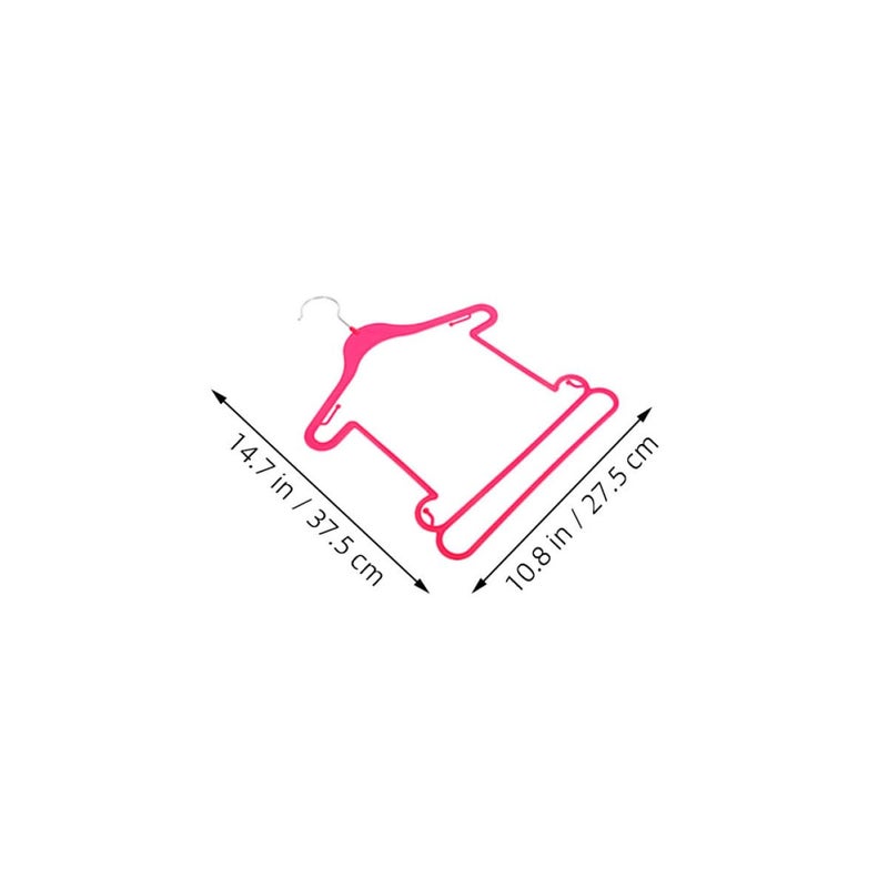 10pcs Pink Plastic Swimwear Display Hangers Body Shape Design Wardrobe Organizer - Image 3