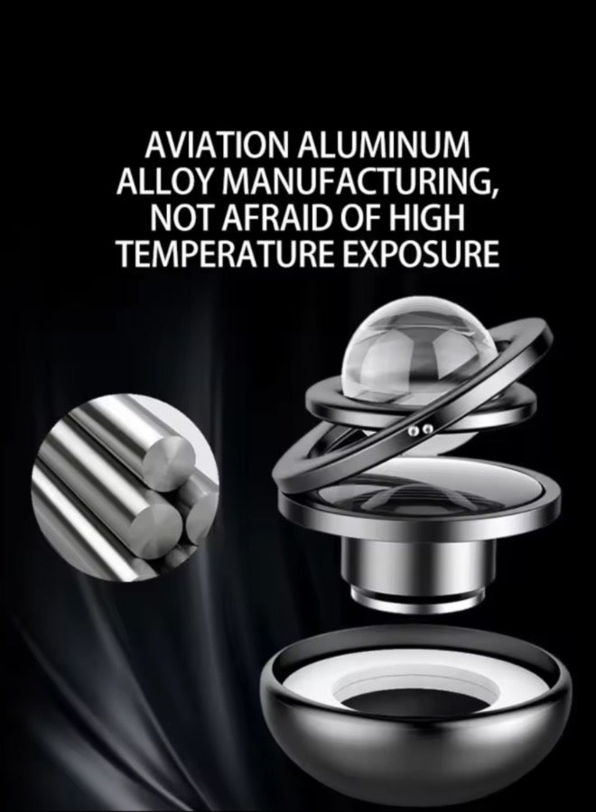 Car Air Freshener Solar Energy, Car and Home Interior Decoration Accessories Rotating Solar Powered Aromatherapy Diffuser(Golden) - Image 4