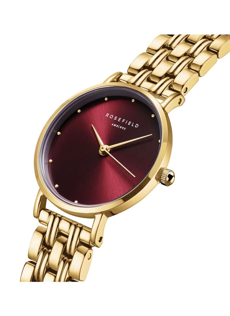 RoseField Women's Small Edit Burgundy Stainless Steel Watch SEGSG-SE01  - Image 2