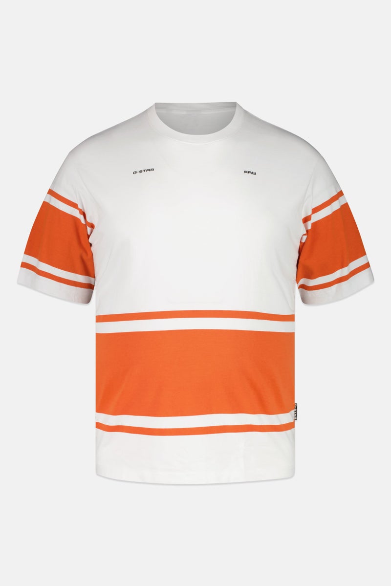 G-Star RAW تي شيرت رجالي بأكمام قصيرة وياقة دائرية، مخطط، متعدد الألوان - Image 2