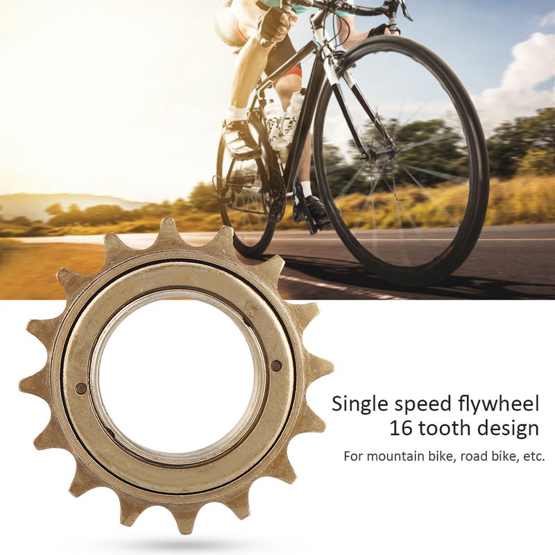 16T Metal Single Speed Flywheel Freewheel Bicycle Accessory for Mountain Road Bike - Image 5
