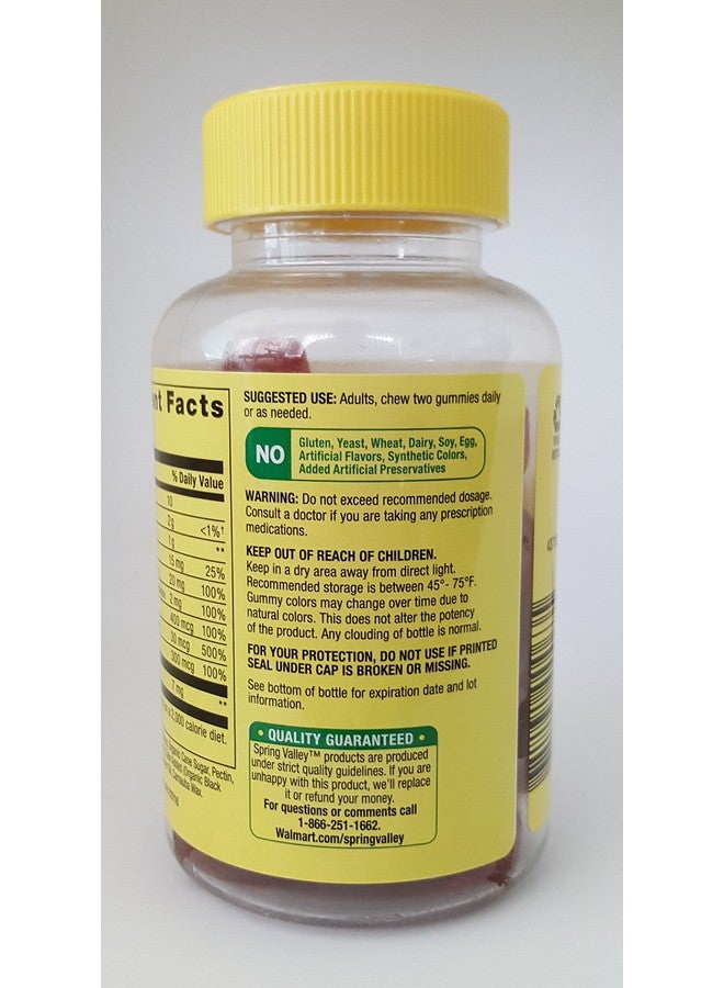 Spring Valley B Complex Supplement Energy Metabolism Support, 70 Vegetarian Gummies - Image 2