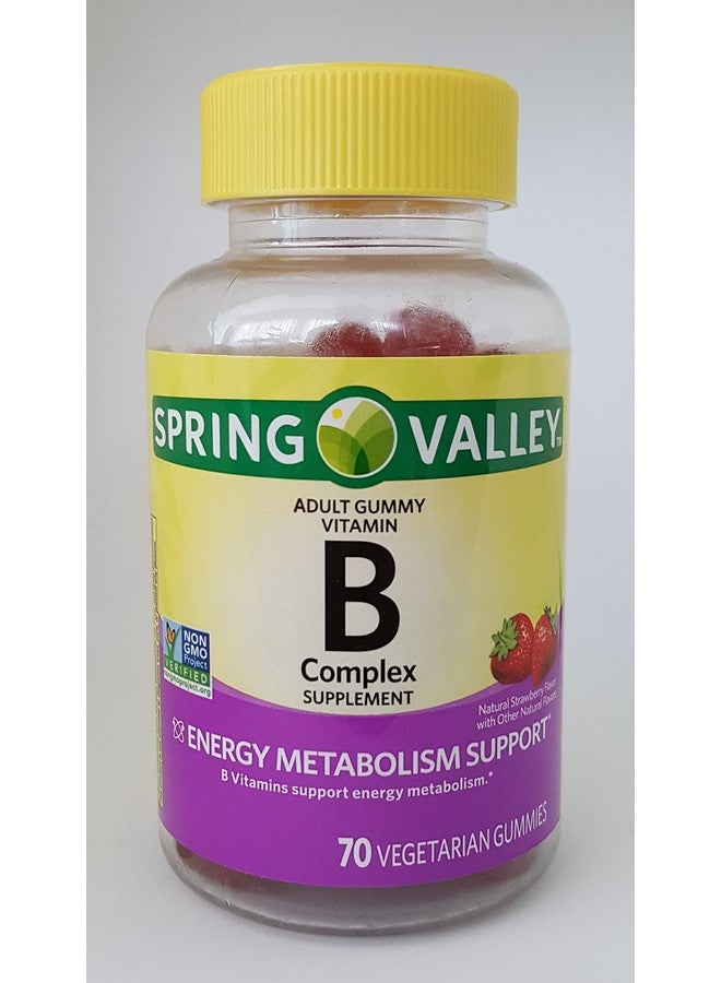 Spring Valley B Complex Supplement Energy Metabolism Support, 70 Vegetarian Gummies - Image 1