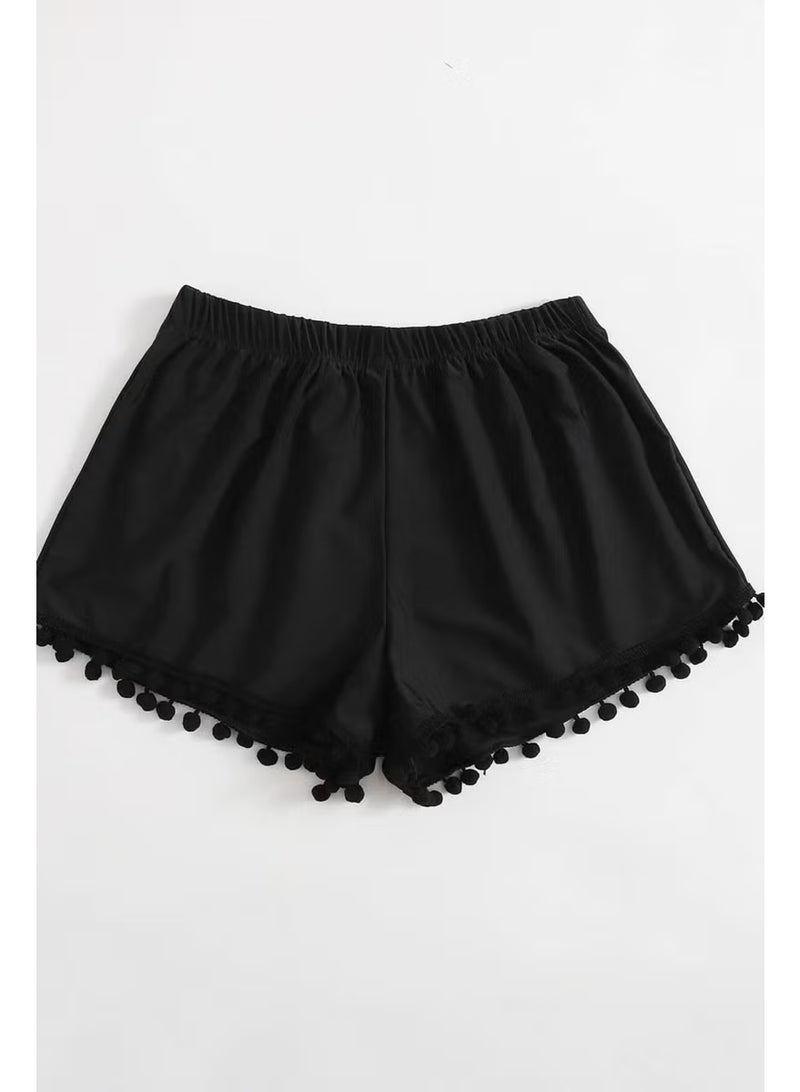 Angelsin Stylish Swim Shorts with Pompom - Image 3