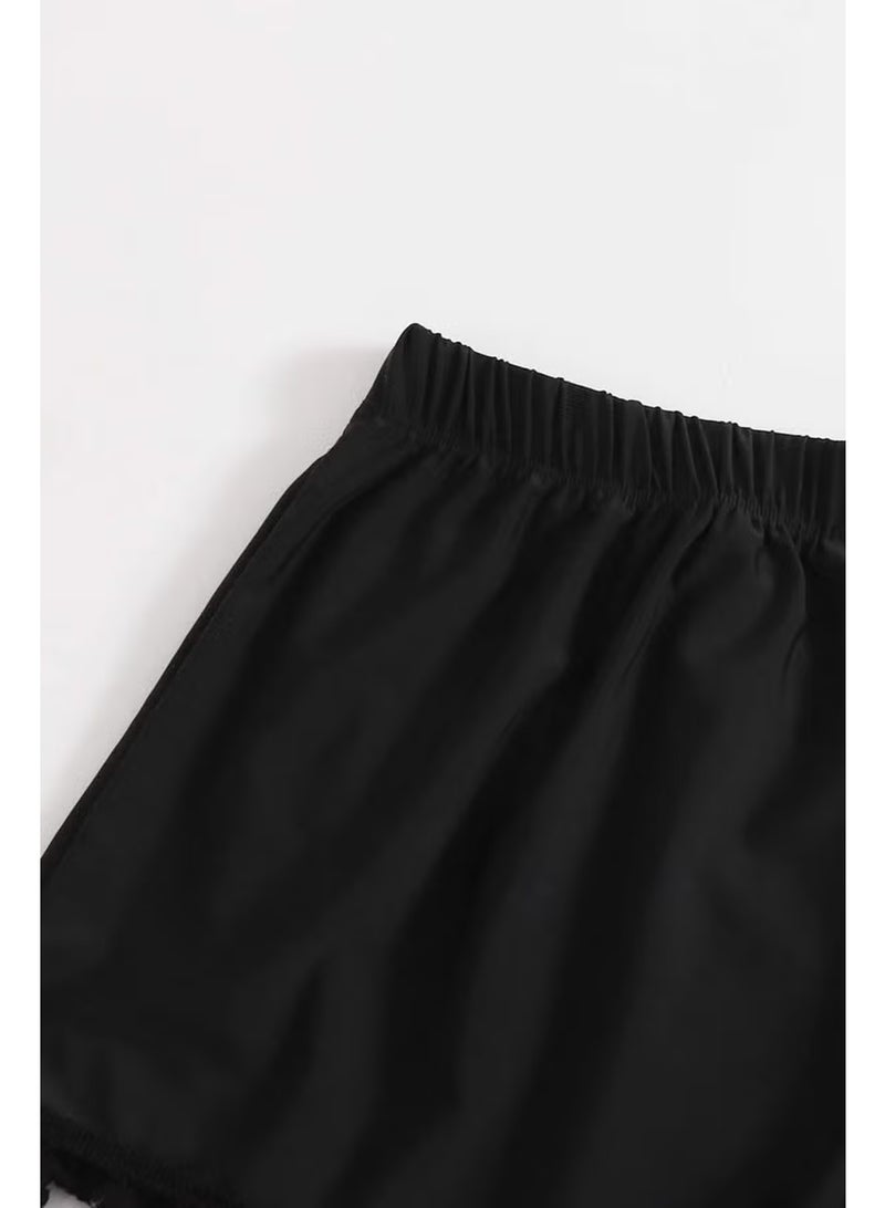 Angelsin Stylish Swim Shorts with Pompom - Image 4