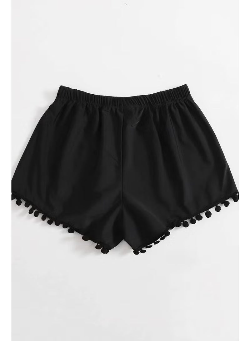 Angelsin Stylish Swim Shorts with Pompom - Image 2