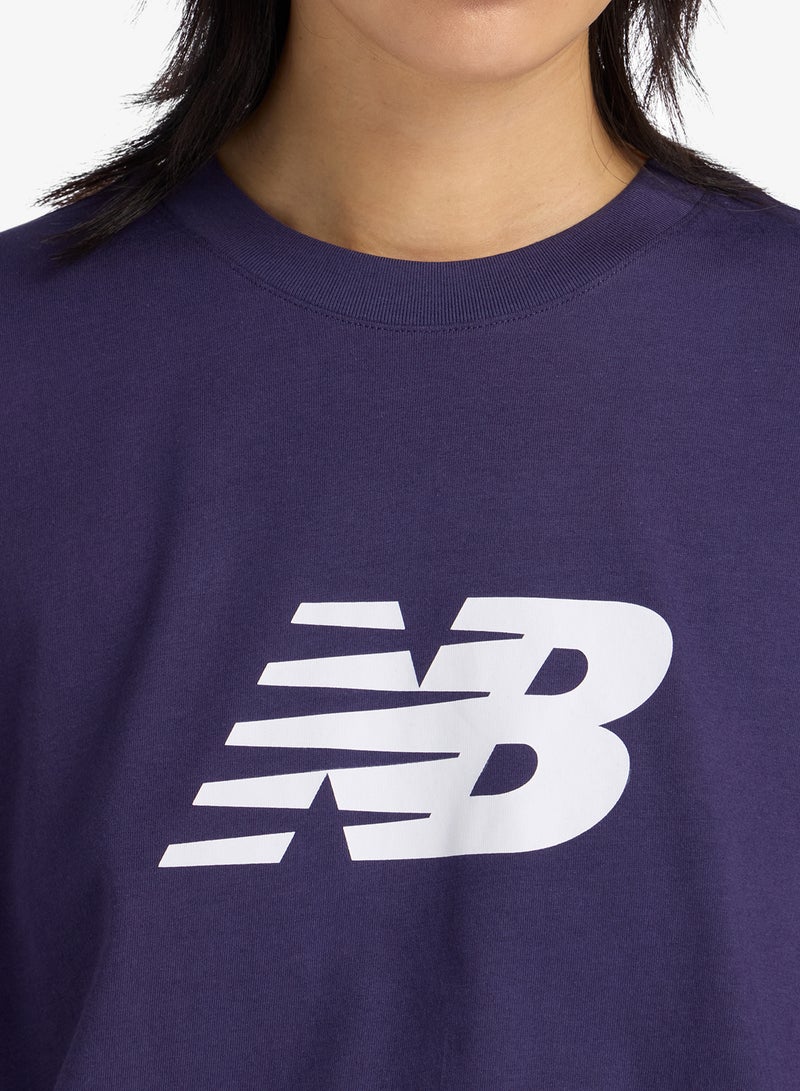 New Balance Jersey Relaxed Logo T-Shirt - Image 4