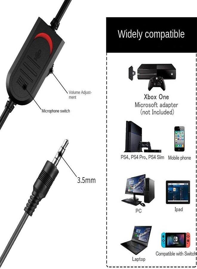 Universal Over-Ear Gaming Wired Headphones With Mic For PS4 /PS5/XOne/XSeries/NSwitch/PC  - Image 3