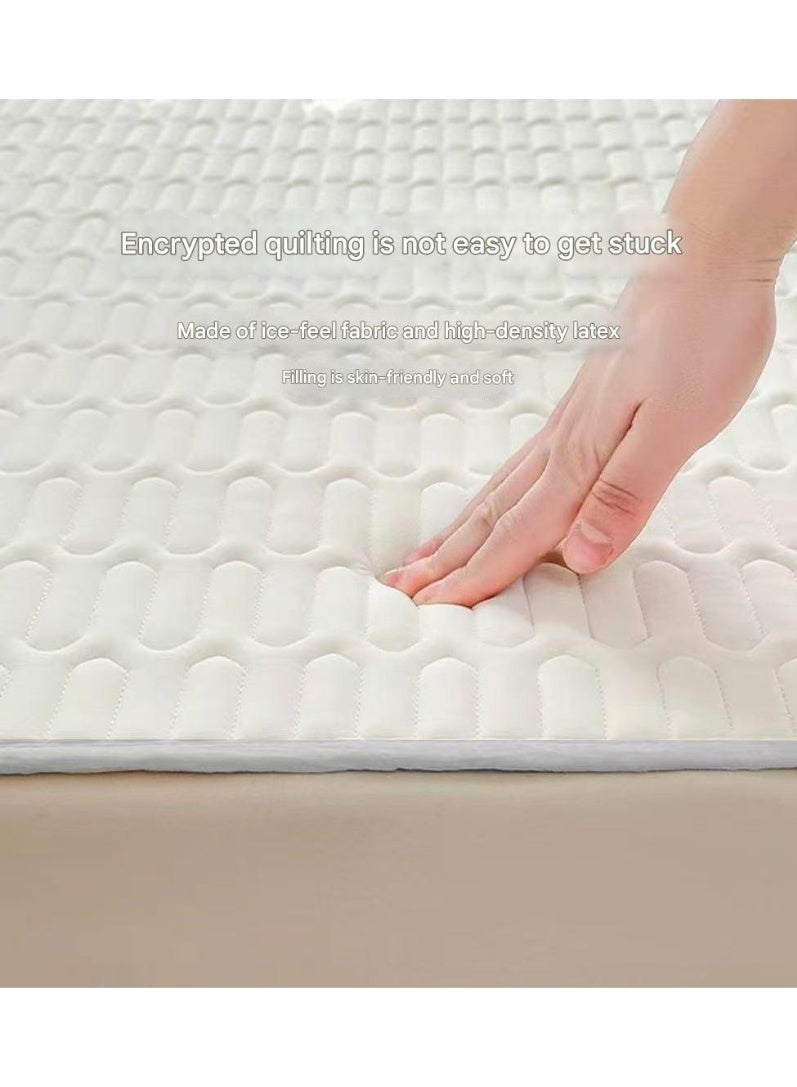 OUD Cool latex mat, bed cover, mattress three-piece set ice silk ice feeling home ice silk mat bed cover 200x180cm - Image 2