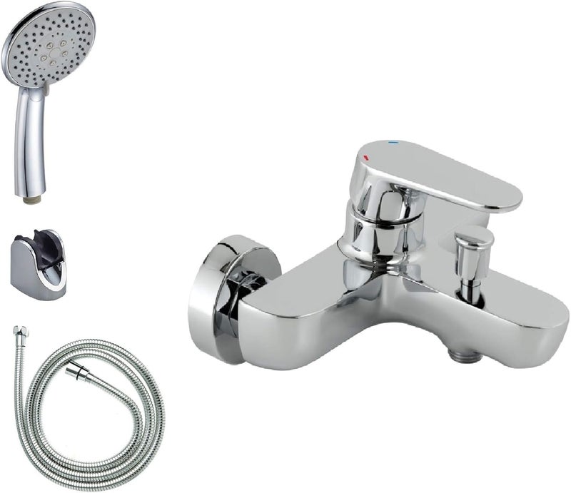 ITALO مجموعة خلاط دش إيتالو الأنيقة مع مقبض وخراطيم - Image 1