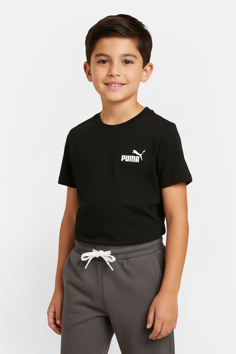 PUMA Kids Boy Sportswear Fit Short Sleeve Outdoor T-Shirt, Black - Image 1