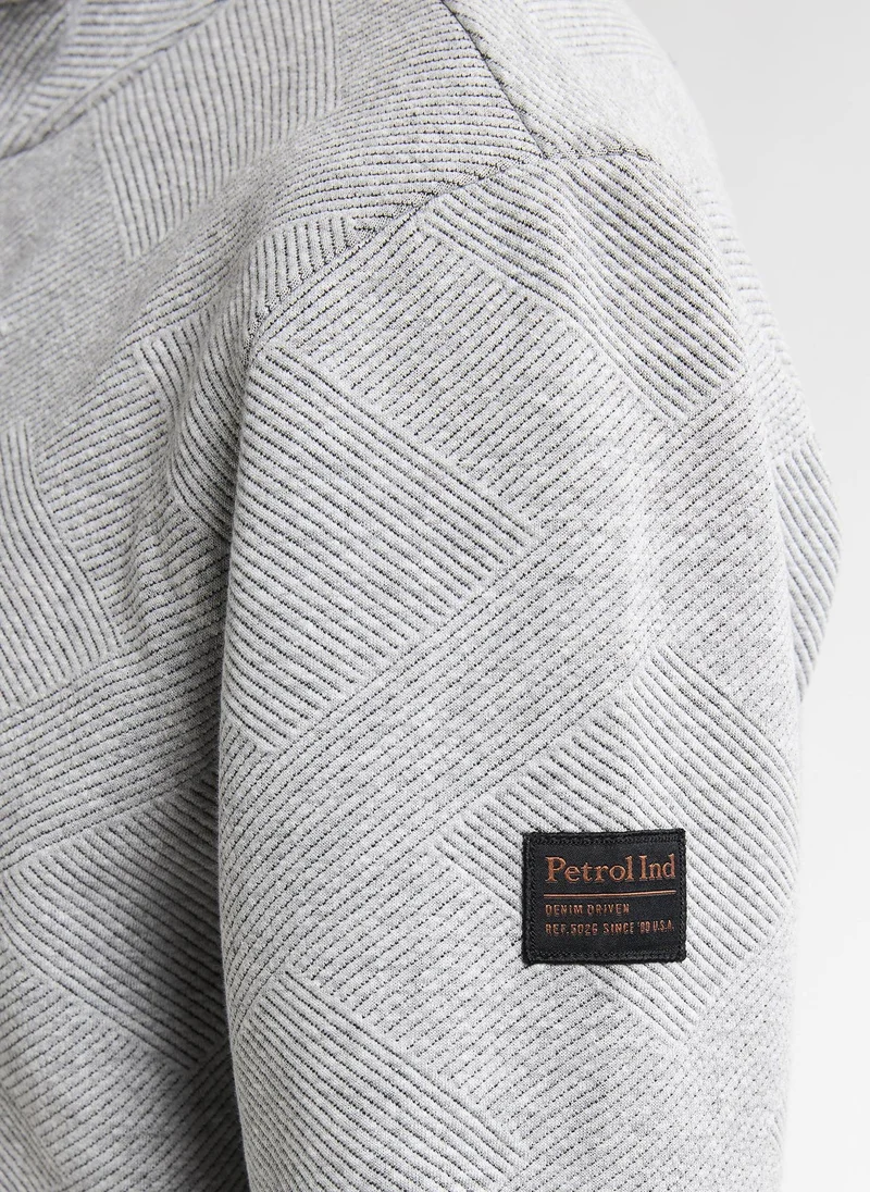 Petrol Industries Men Sweater Collar Zip