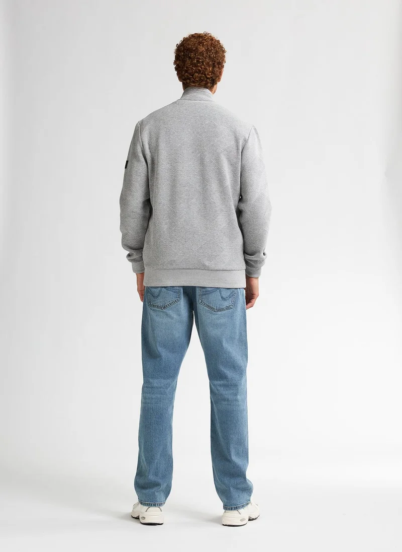 Petrol Industries Men Sweater Collar Zip