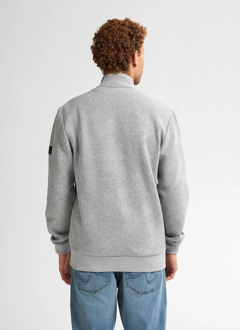 Petrol Industries Men Sweater Collar Zip