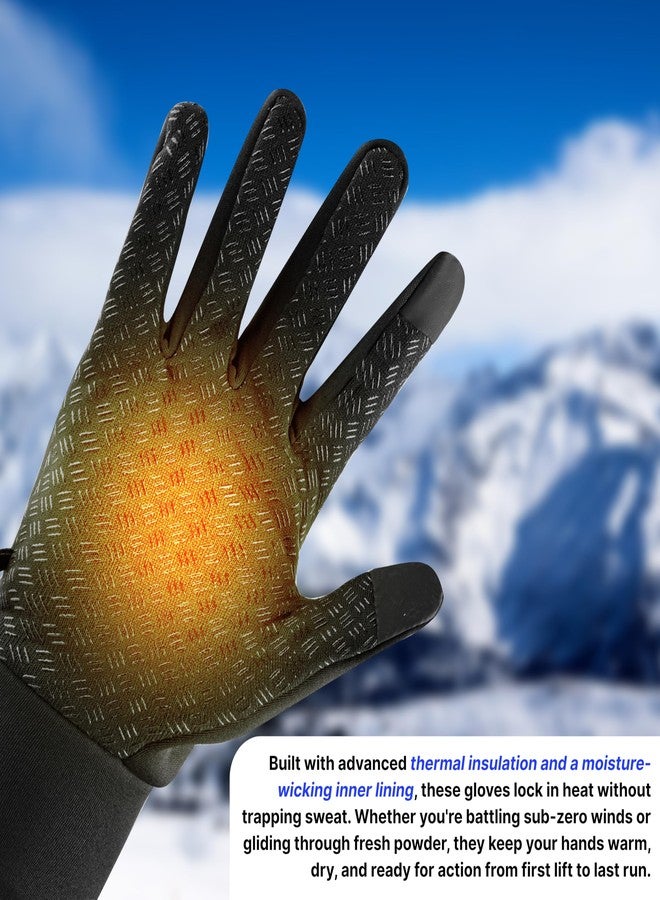 BADOWL Frost FIT Winter Gloves for Men & Women | Waterproof | Wind Resistant | Anti-Slip Palm | Touchscreen Compatible | Ideal for Sub-Zero Cold Weather Snow Outdoor Use (Black) - Image 5