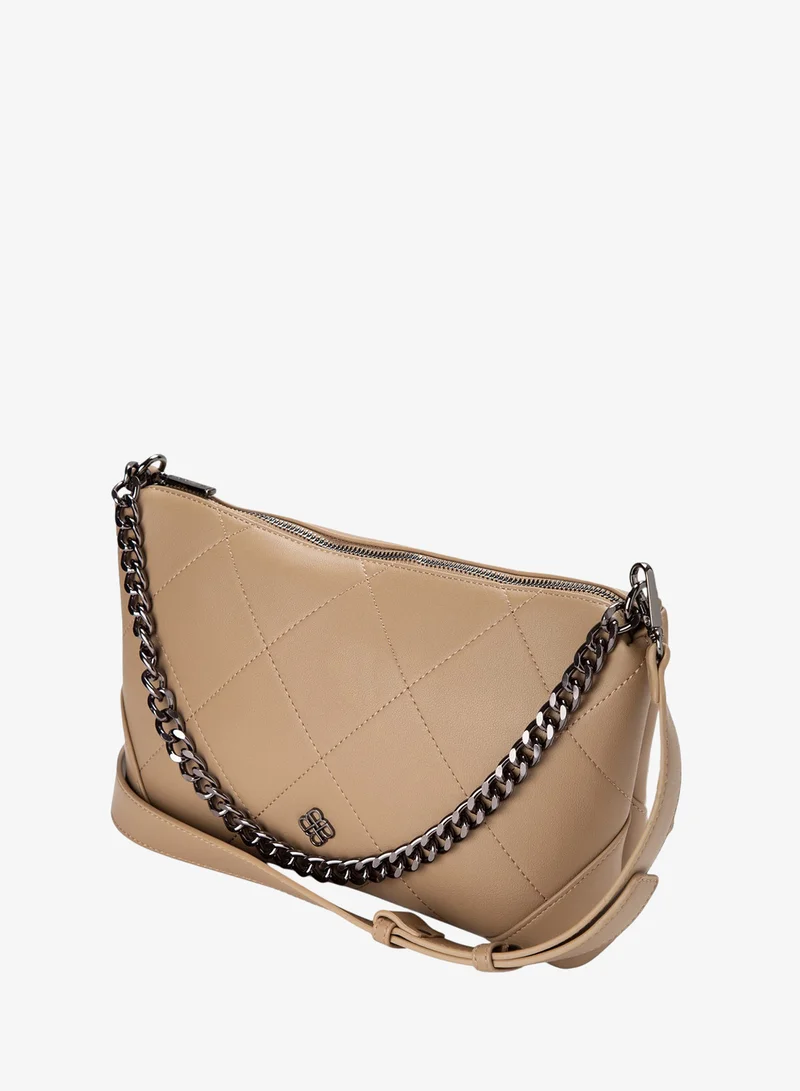 Bata  Casual Hobo Bag Beige for Women | Best Price UAE