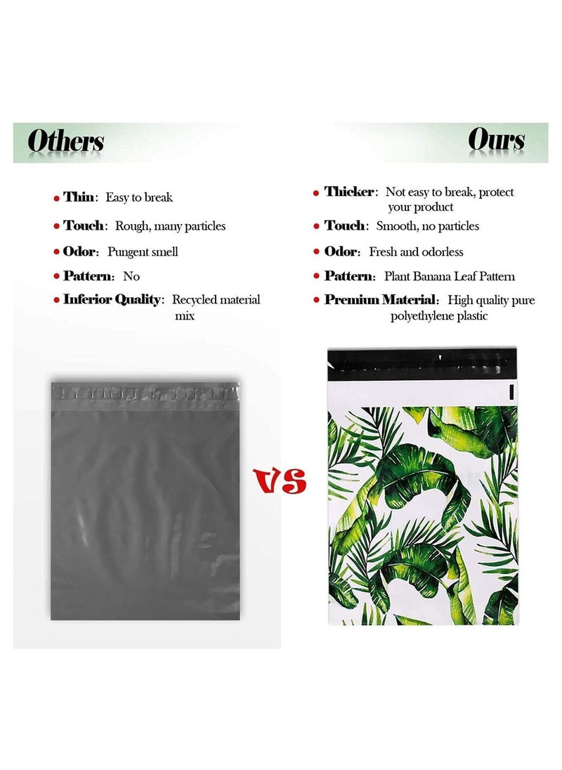 SYOSI Shipping Bags, 10 X 13 Envelopes Plastic Custom Mailing Shipping Bags, Tropical Leaves Poly Mailer Envelope with Self Seal Adhesive Strip - Waterproof (Banana Leaf) 25 Pack  - Image 3