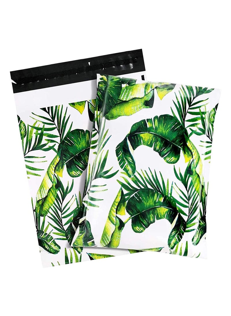 SYOSI Shipping Bags, 10 X 13 Envelopes Plastic Custom Mailing Shipping Bags, Tropical Leaves Poly Mailer Envelope with Self Seal Adhesive Strip - Waterproof (Banana Leaf) 25 Pack  - Image 1
