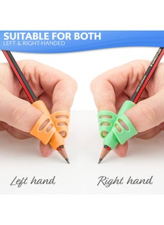 Stylo Pack Of 6 Pencil Grips For Kids Handwriting Perfect Pencil Holders For Kids Home Schooling And Preschool Writing Tools For Kids Assorted Pen Grips Christmas Gifts (Pack Of 6, Multicolored)  - Image 5