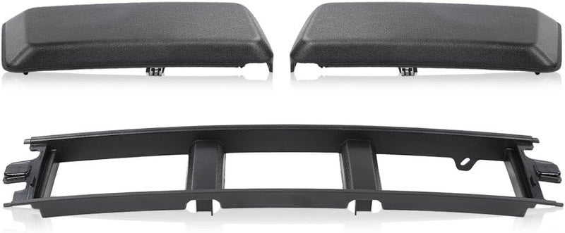 GPLUS Front Bumper Lower Grille Trim Panel Cover & Bumper Guards Pads End Caps Compatible with Ford F150 2018-2020 JL3Z17B968BB Black ABS Plastic - Image 5