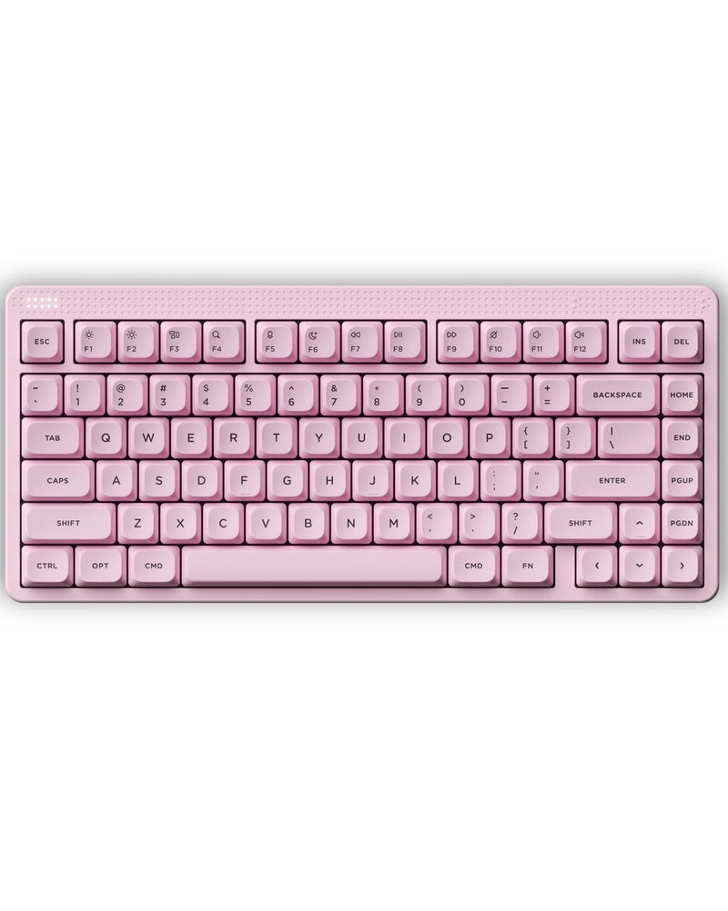 nuphy Node75 Wireless Mechanical Keyboard, 75% Hot Swappable Custom Keyboard, 82 Keys Computer Gaming Keyboards, Supports Touch Gestures, PBT Keycaps, RGB Backlit, Bluetooth/2.4GHz/USB-C - Image 1