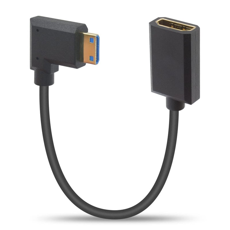 دوتك كابل تمديد 8K 48Gbps فائق النحافة Mini HDMI 2.1 ذكر إلى أنثى HDMI لأجهزة العرض والشاشات وكاميرات الفيديو 30 سم - Image 1