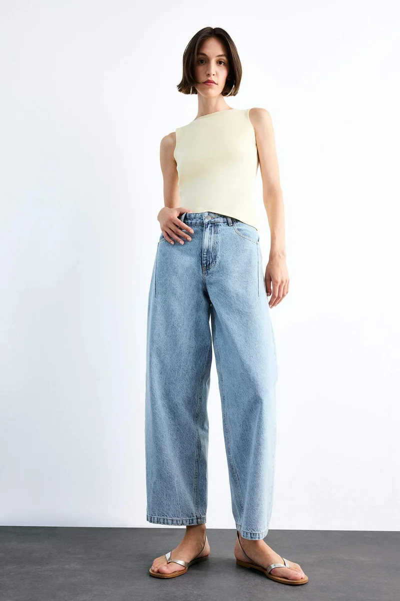 DeFacto Wide Baggy Fit Trousers