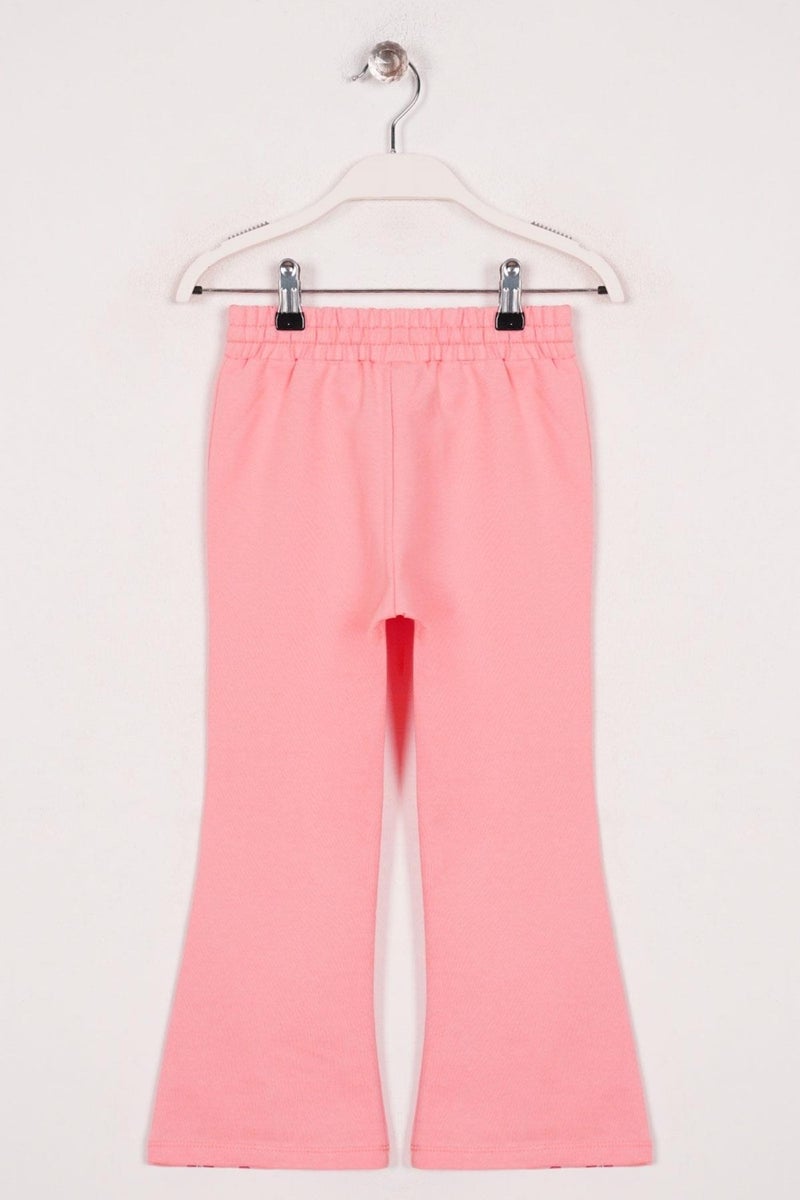 Spanish Leg Rose Color Girl Child Tracksuit Single Bottom