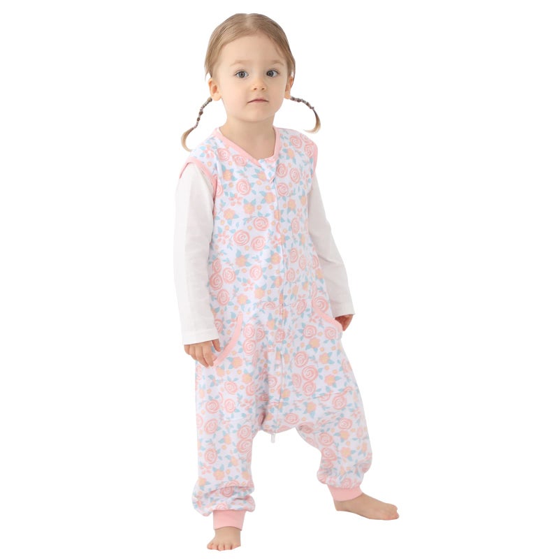 HOMEAL Sleep Sack with LegsSummer Toddler Sleep Sacks 2t3tToddler Light Wearable Blanket BabyLight Weighted Sleep Sack Baby for Early Walkers12months7T