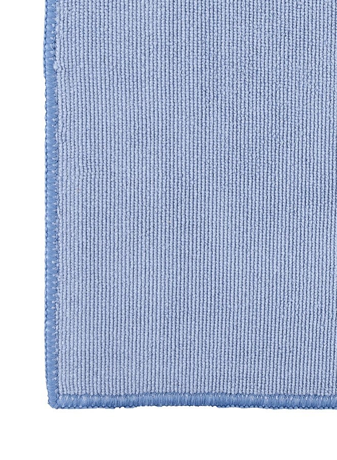 Superio Blue Microfiber Cleaning Cloth for Car, House, Bathroom, 16"x16" Miracle Cloth, Streak and Lint Free, No Detergent, All Purpose Cleaning Towel, Washable Rag (4) - Image 2