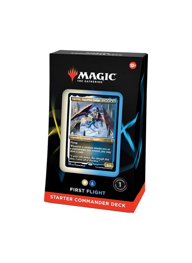Magic the Gathering Magic: The Gathering Starter Commander Deck - First Flight (White-Blue) | Ready-to-Play Deck for Beginners and Fans | Ages 13+ | Collectible Card Games  - Image 4