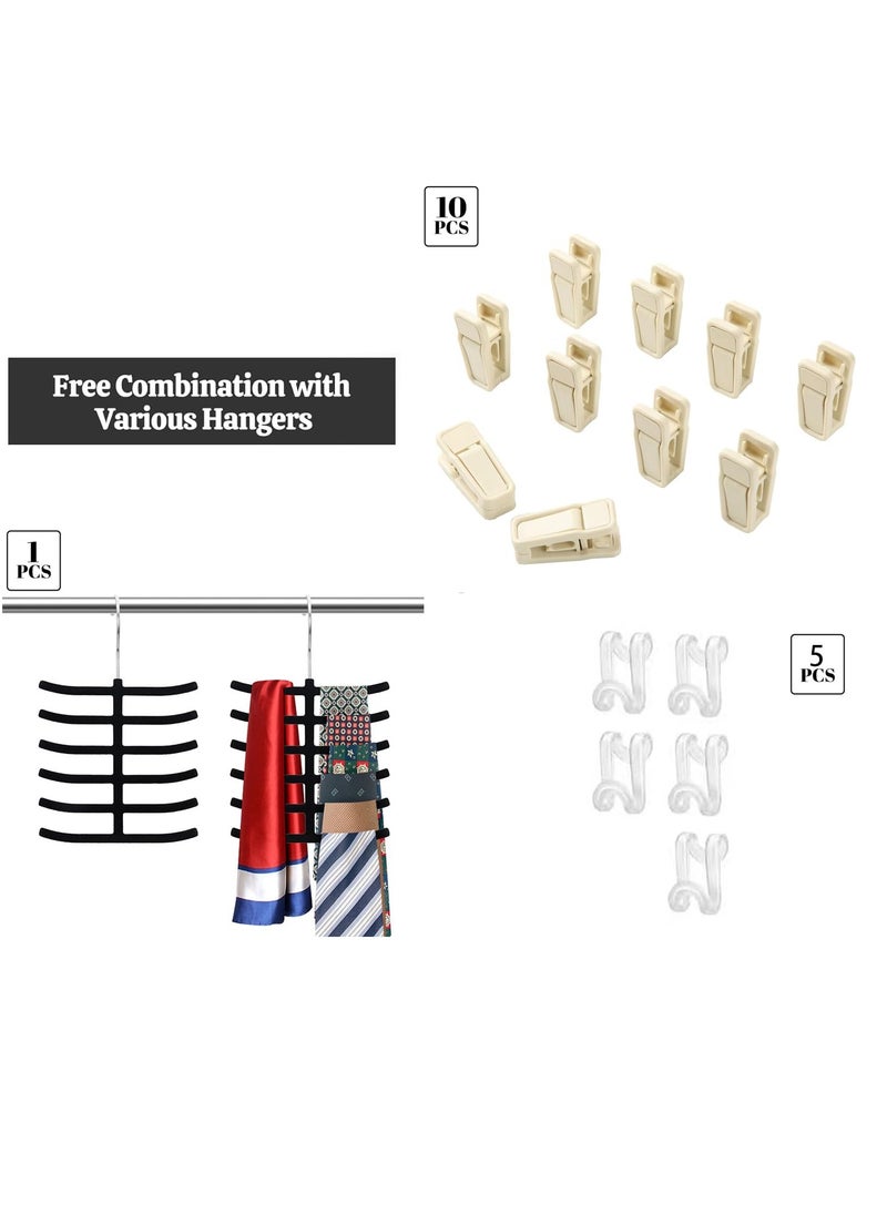 TYCOM Kids Velvet Clothes Hangers (50 Pack) - Thin Space Saving Coats Clothes Hangers Non-Slip Suit Hangers with 360 Degree Swivel Hook Hold Up-to 5KG for Jackets, Pants, Dress- (Kids 50 Pack) Beige  - Image 5