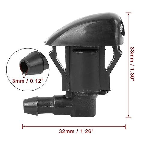 X AUTOHAUX 2 قطعة 85381-44010 فوهة رش غسالة مساحات الزجاج الأمامي للسيارة بديل لتويوتا سيينا سولارا تاكوما بريوس ماتريكس كامري - Image 2