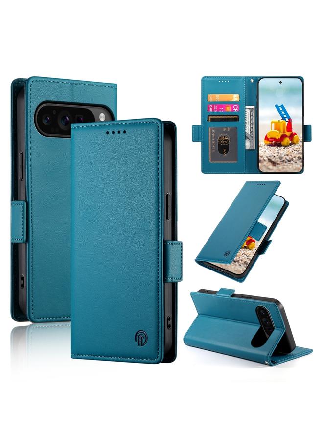 S-TOP Case For Google Pixel 9 Pro Side Buckle Magnetic Frosted Leather Phone Case - Image 1