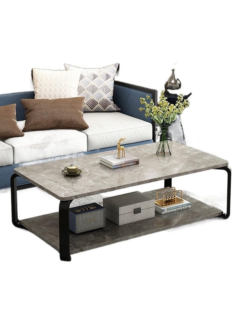 DubaiGallery Italian slate coffee table small apartment home living room center table simple modern side a few light luxury sweet table  - Image 1